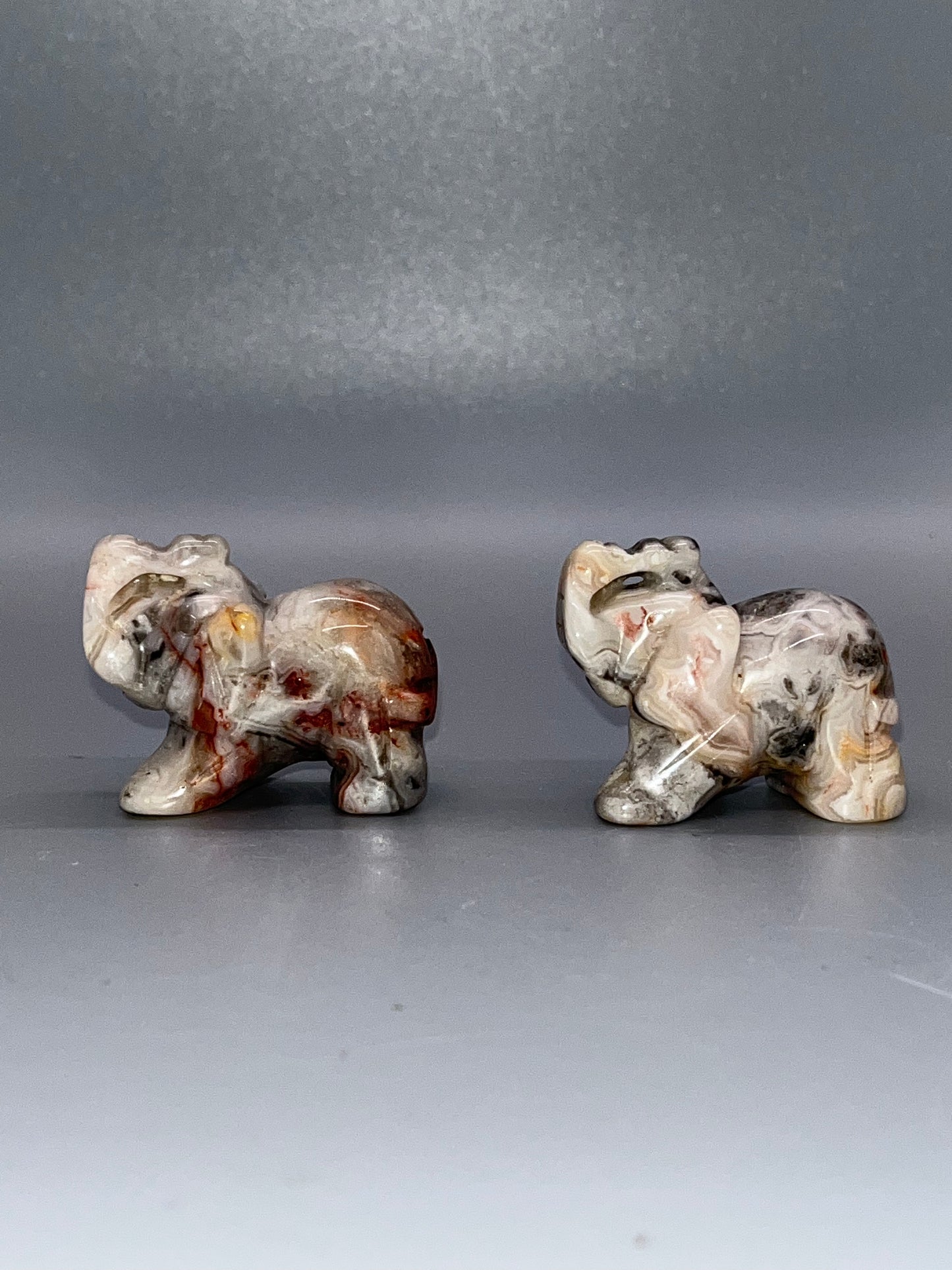 Crystal Elephant Carving, 1 inch