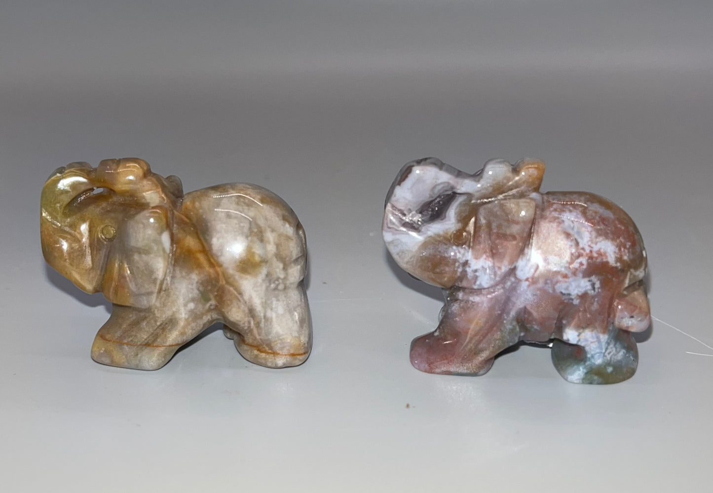 Crystal Elephant Carving, 1 inch