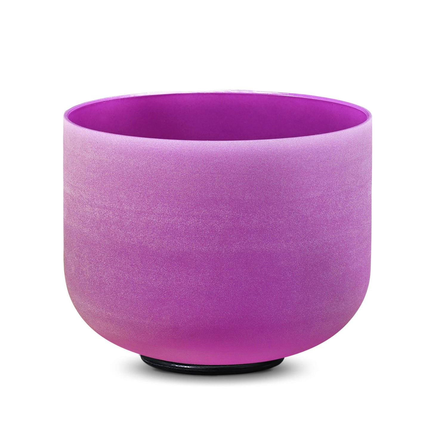 CVNC Full Color 1pc 8" C/D/E/F/G/A/B Note Frosted Quartz Crystal Singing Bowl for Meditation Sound Healing with Free Mallet
