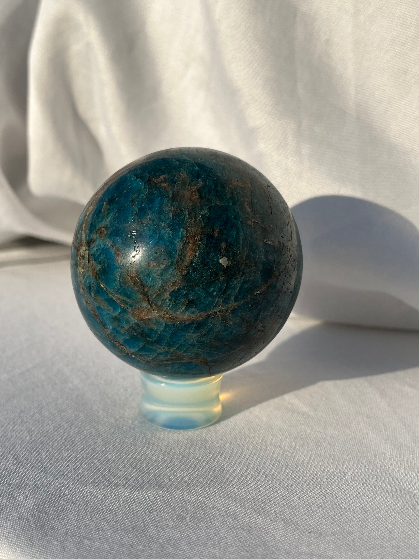 Blue Apatite Spheres