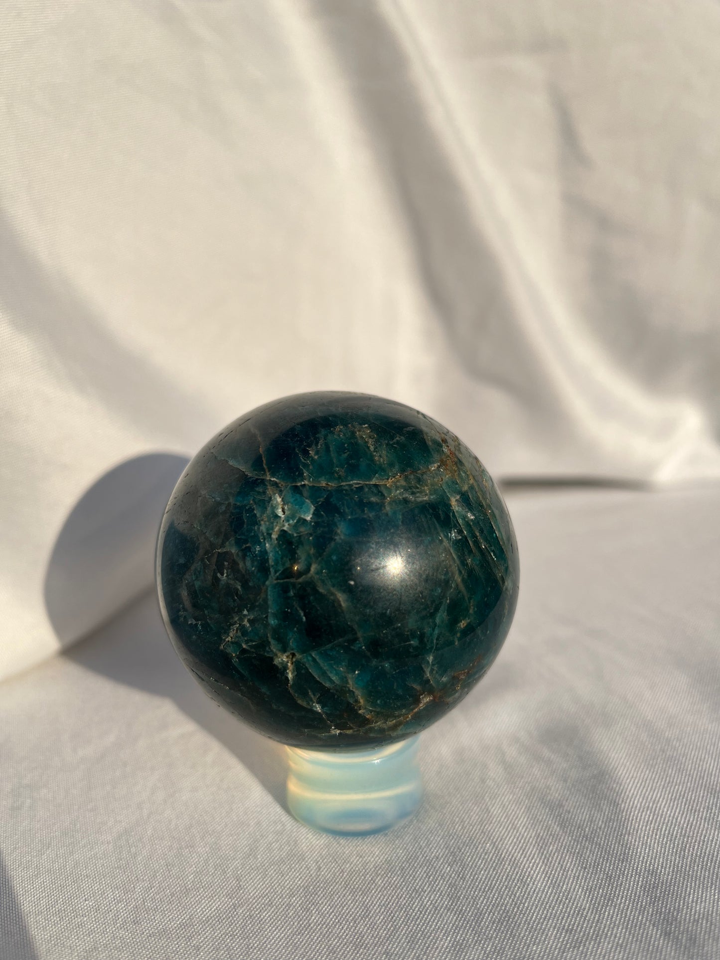 Blue Apatite Spheres