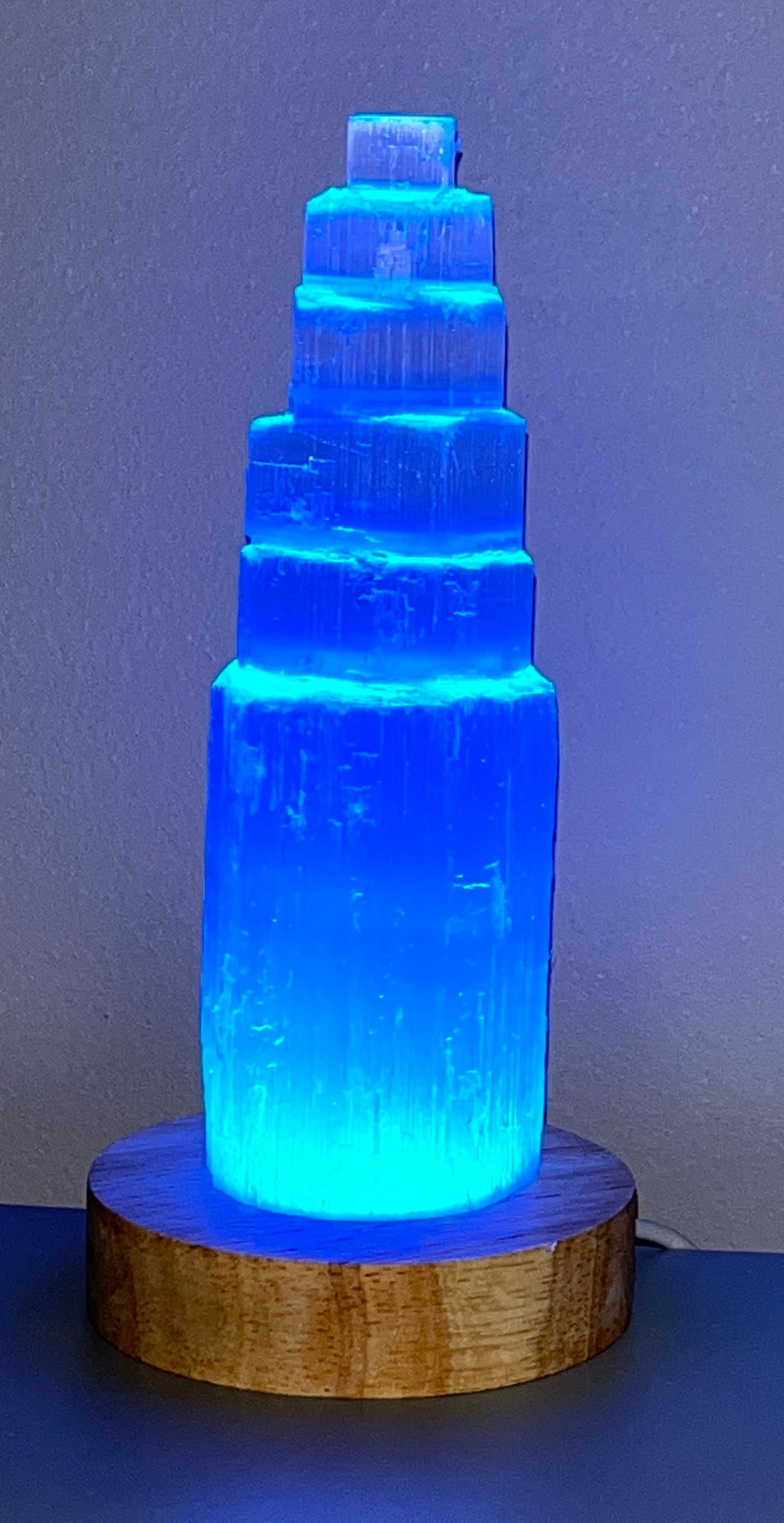 Selenite Lamp, Colored