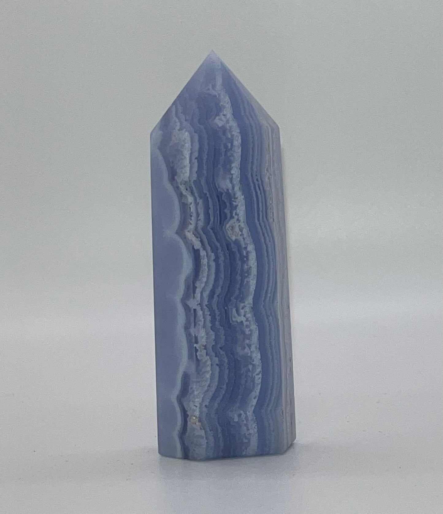 Blue Lace Agate Towers, Very High Quality! Real Crystal
