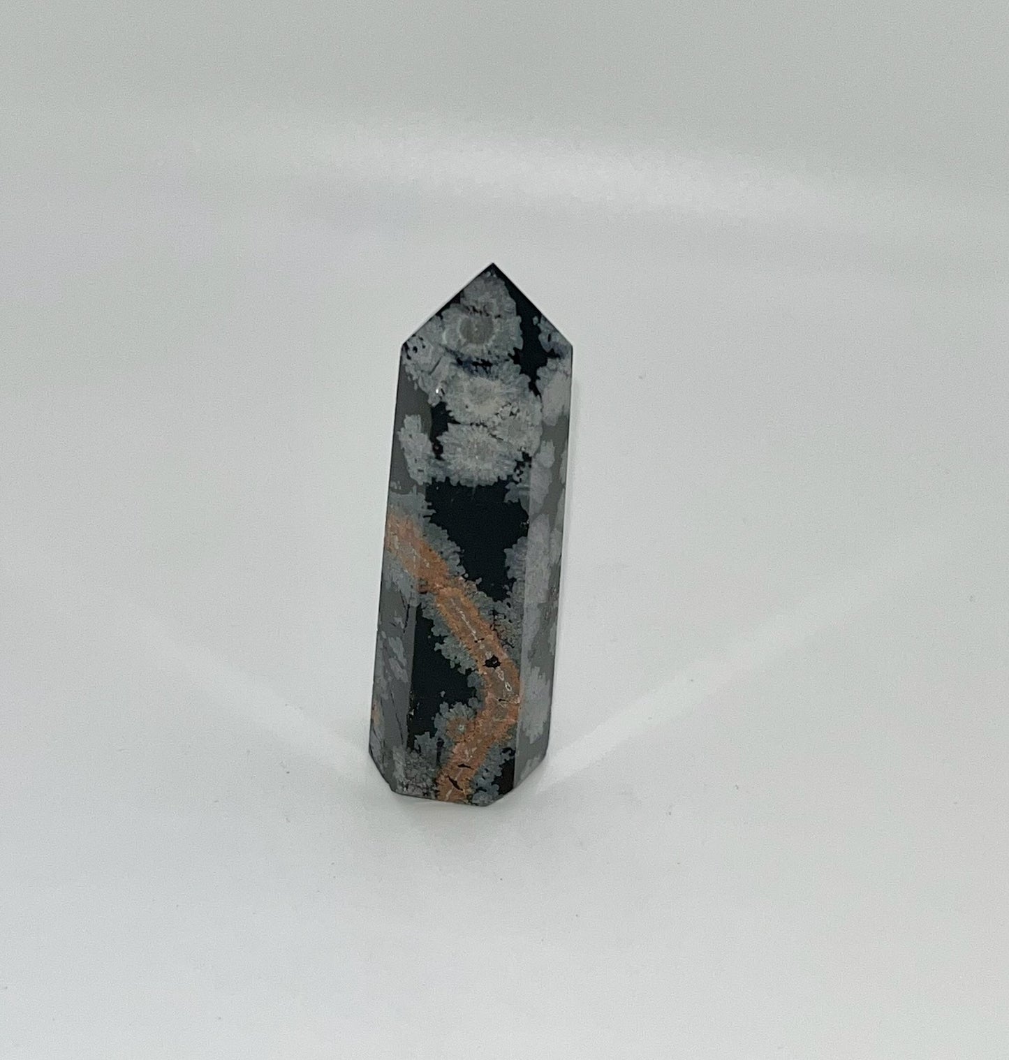 Snowflake Obsidian Towers, 3 inch