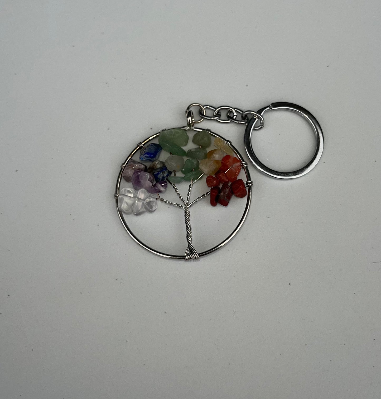 7 Chakra Tree of Life Keychain