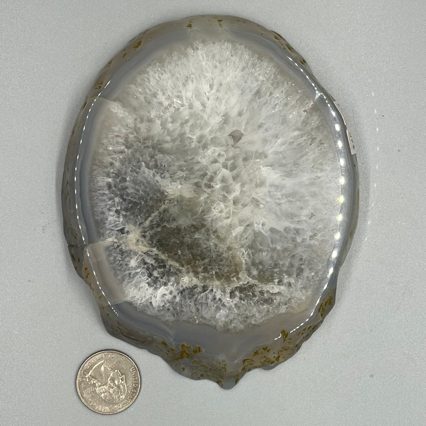 Blue Agate slices small, real crystal