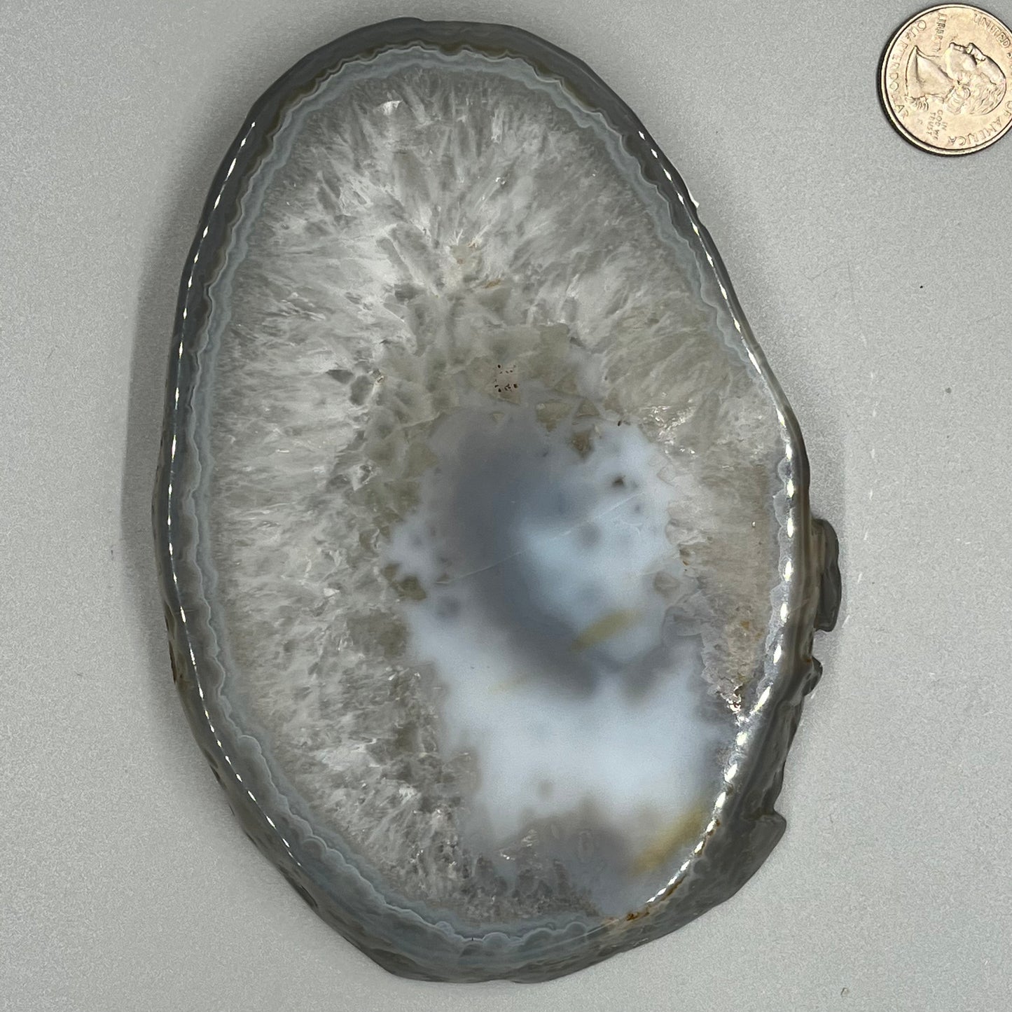 Blue Agate slices, Real Crystal