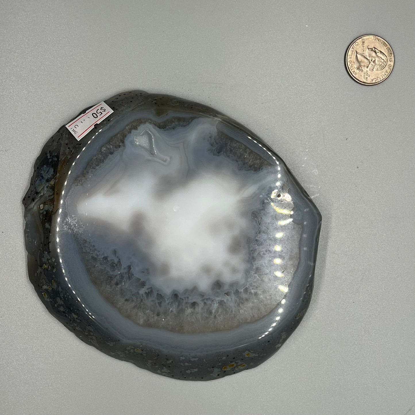 Blue Agate slices, Real Crystal