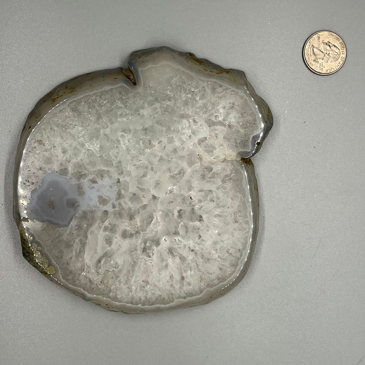 Blue Agate slices, Real Crystal
