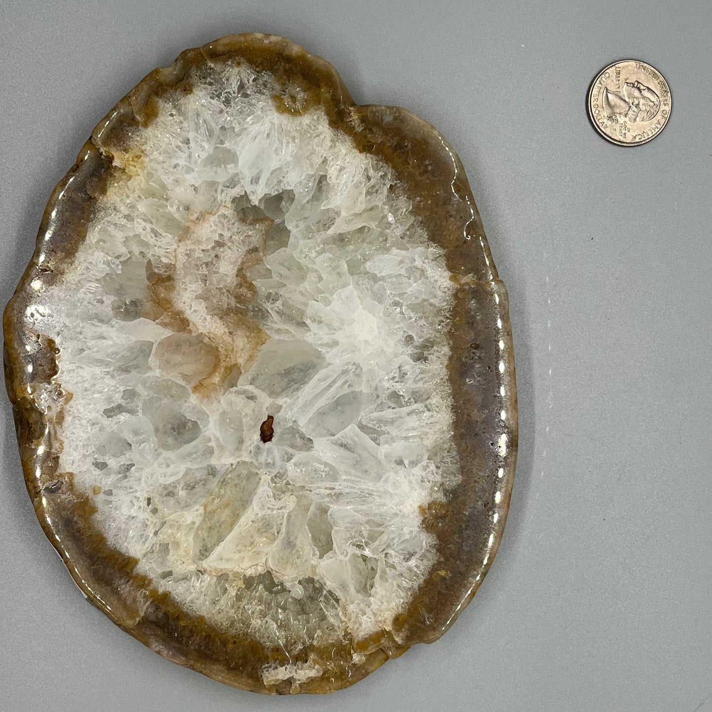 Blue Agate slices, Real Crystal