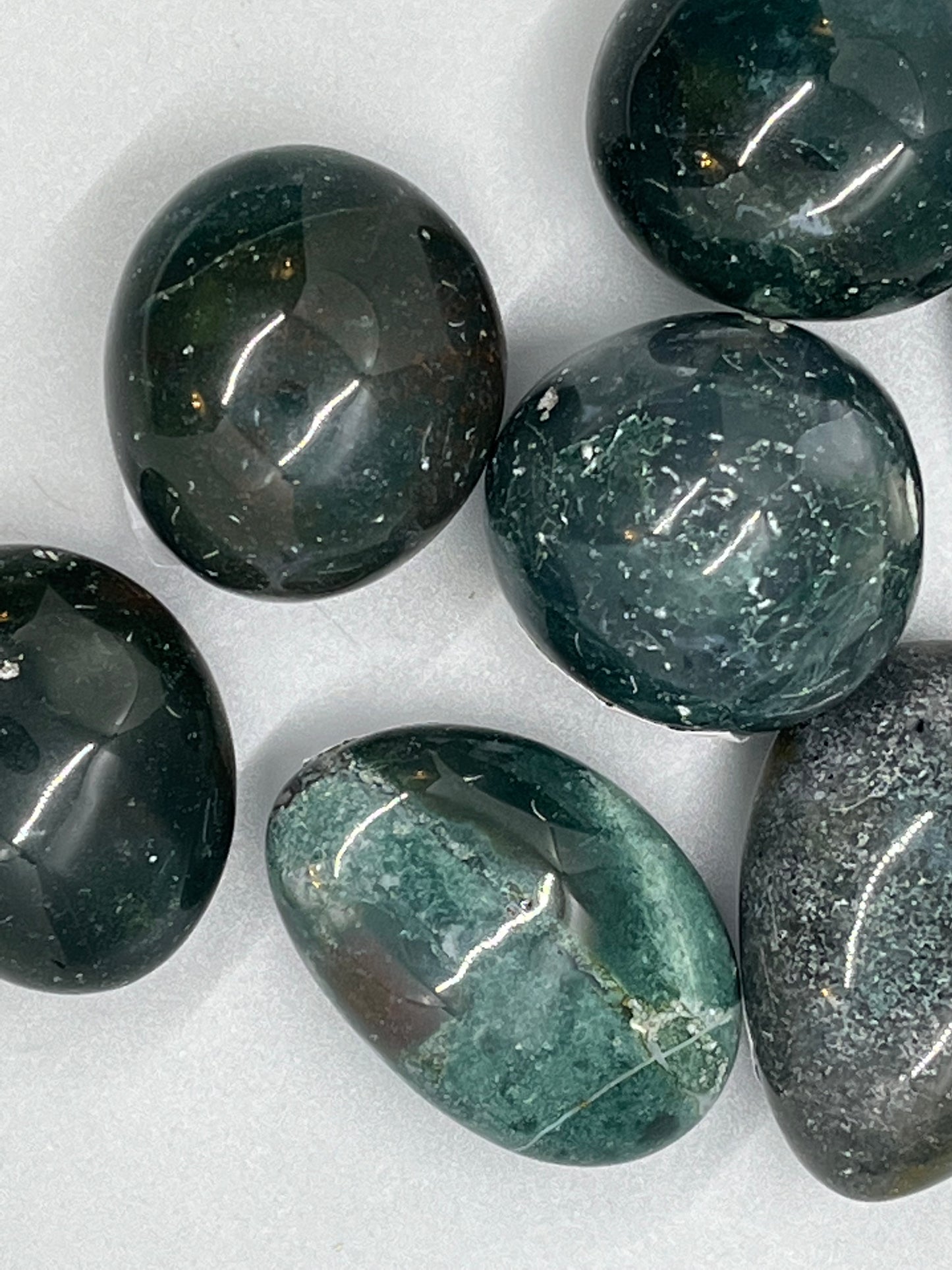 Moss Agate Tumble