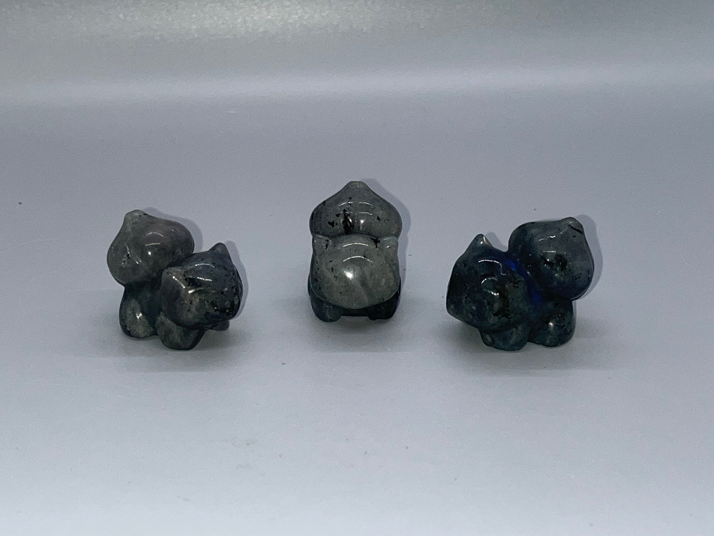 Labradorite Bulbasaur Carving