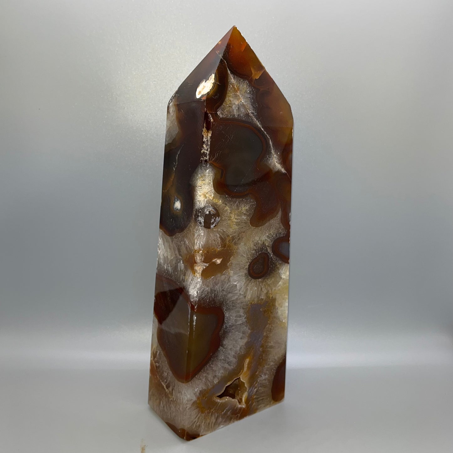 Natural Druzy Agate Towers