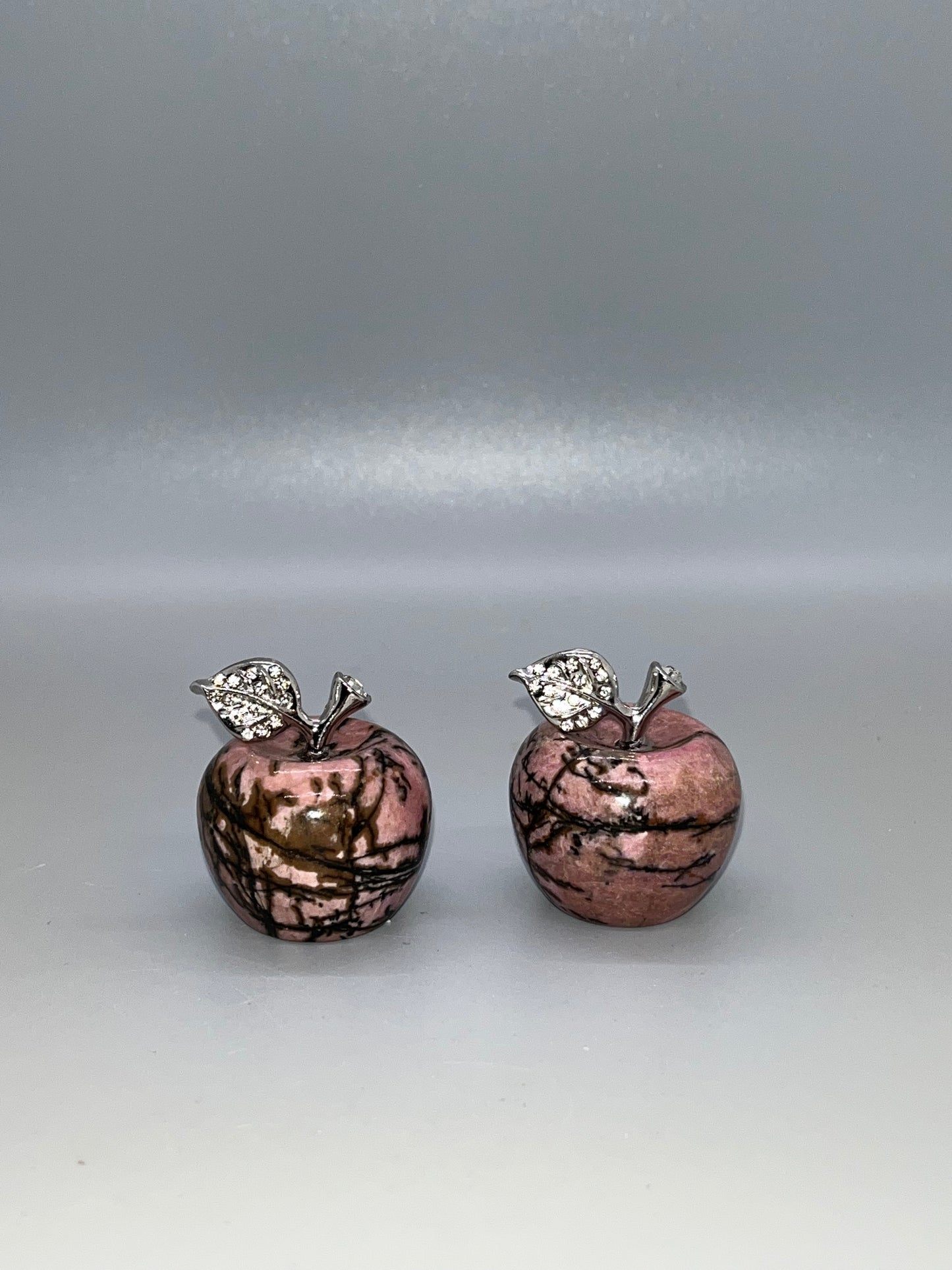 Rhodonite Apple Carving 1.5 inch
