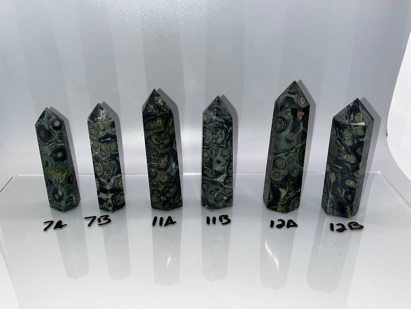Kambaba Jasper Towers, Approx 3 inches