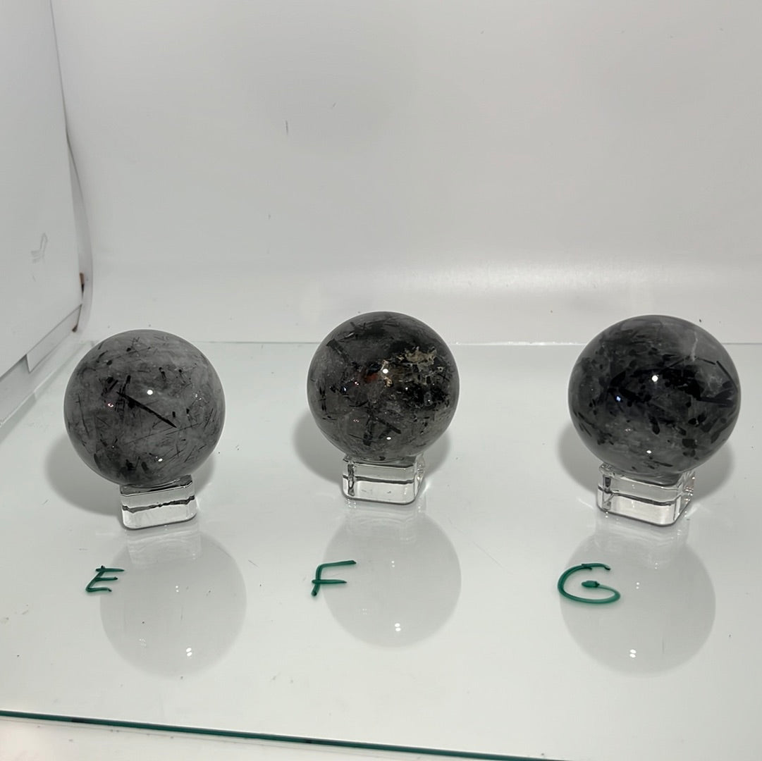 Tourmaline Quartz Crystal Spheres