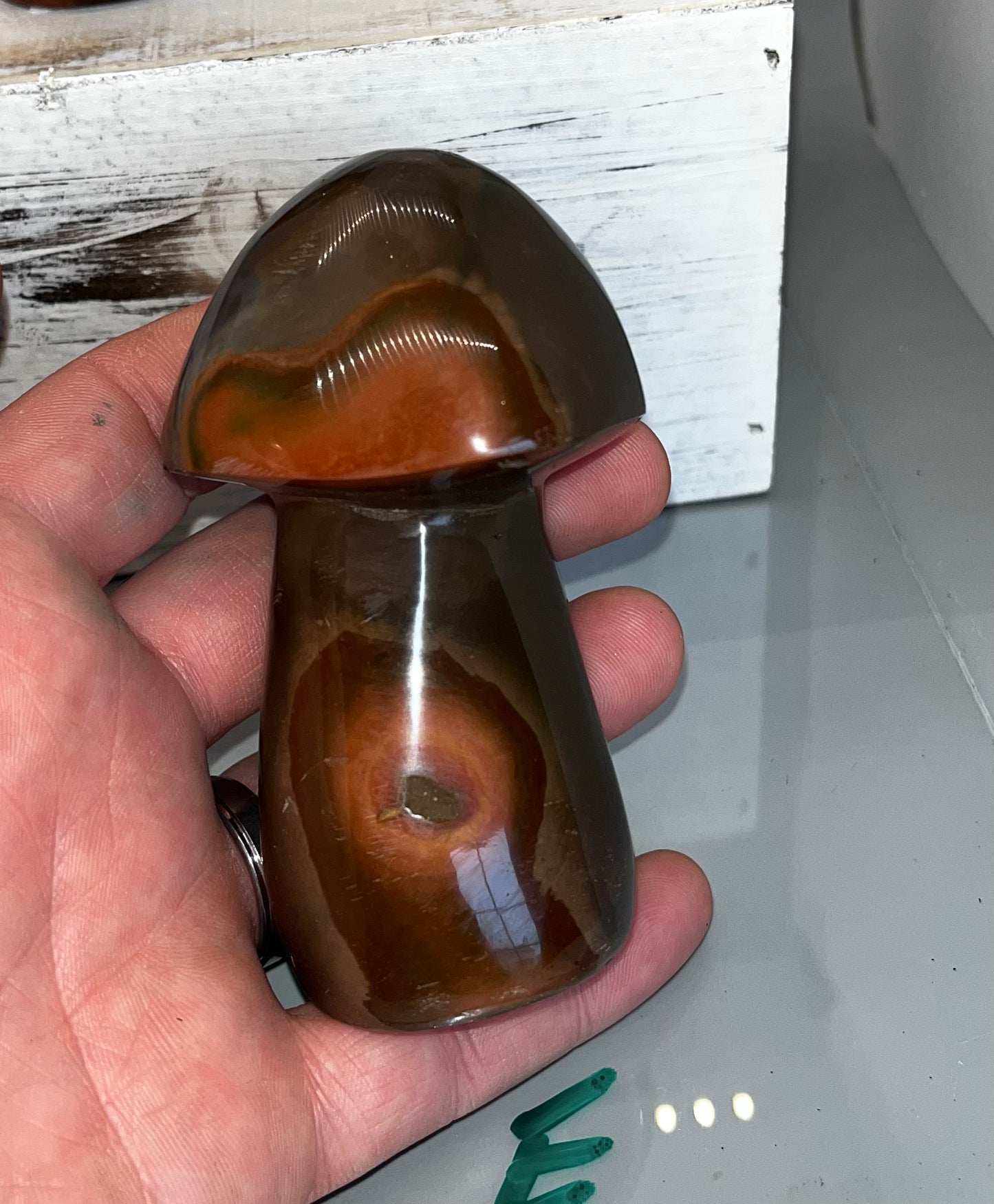 Polychrome Jasper Mushroom