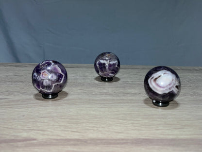 Dream Amethyst Spheres, Real Crystal