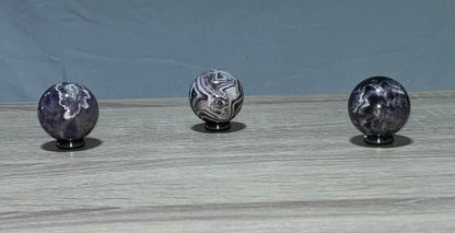 Dream Amethyst Spheres, Real Crystal