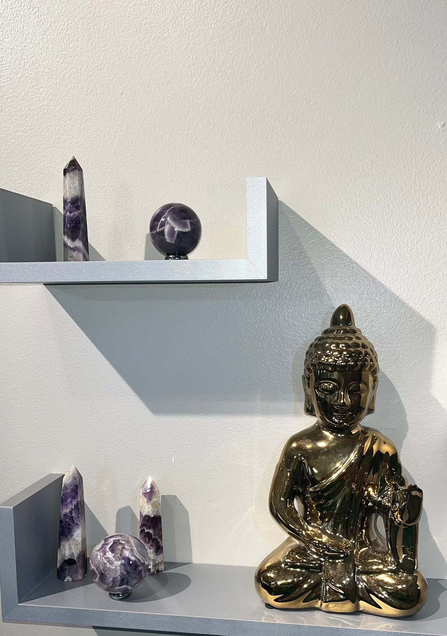 Dream Amethyst Spheres, Real Crystal