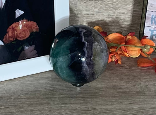 Rainbow Fluorite Spheres