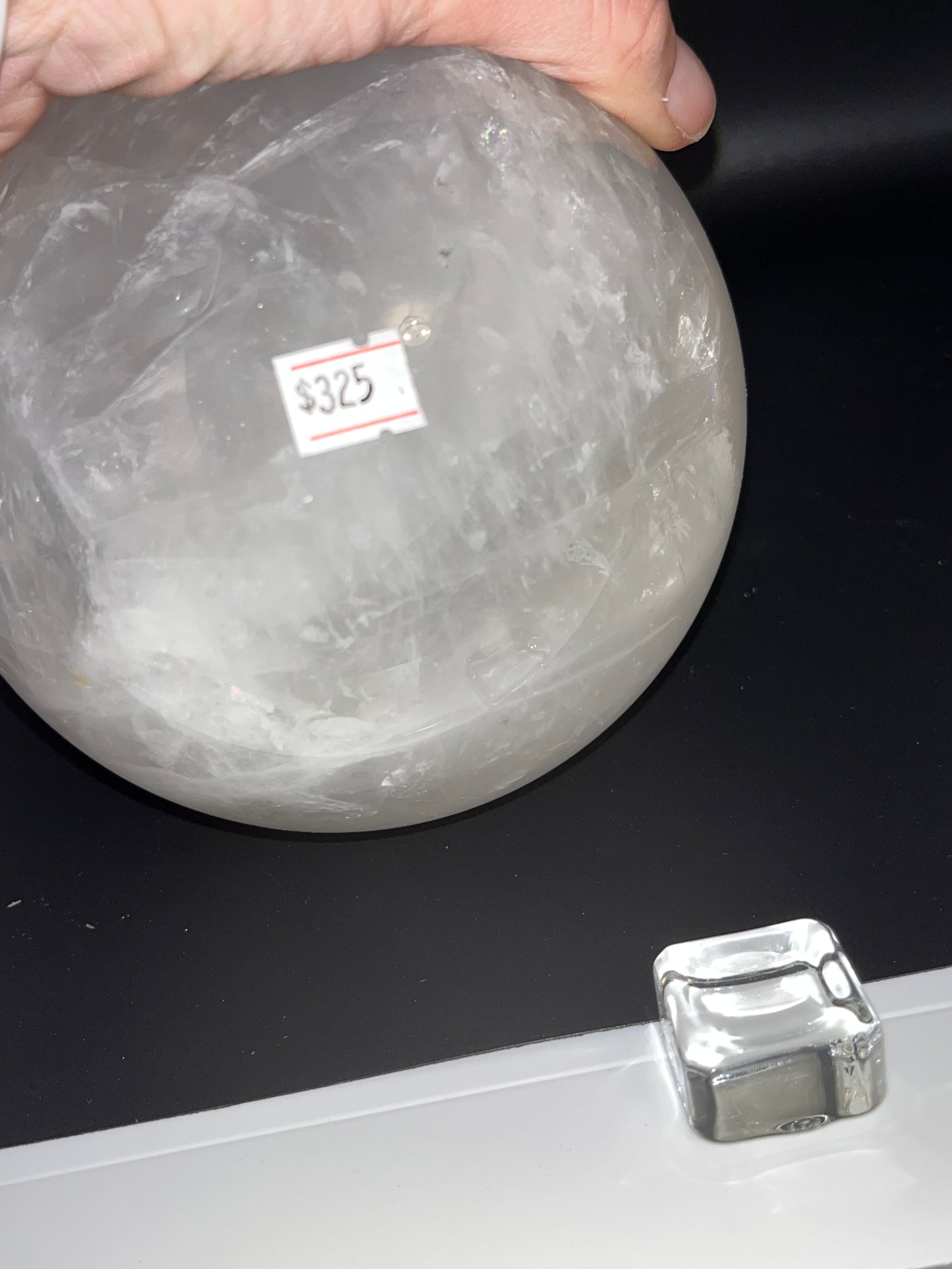 Giant Clear Quartz Sphere, 120mm!
