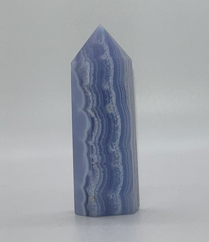 Blue Lace Agate Towers, Very High Quality! Real Crystal