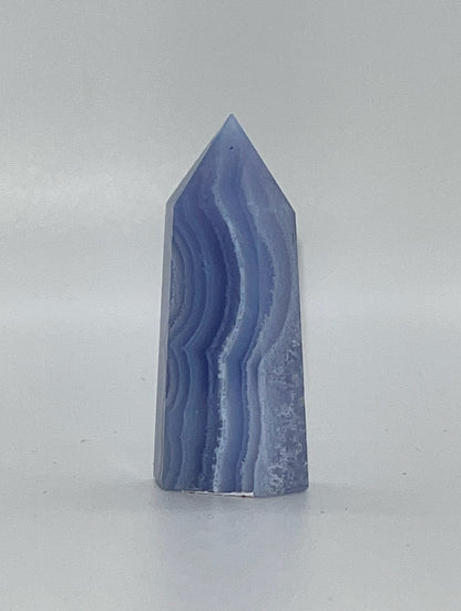 Blue Lace Agate Towers, Very High Quality! Real Crystal