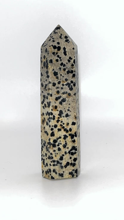 Dalmatian Jasper Towers, approx 4 inch