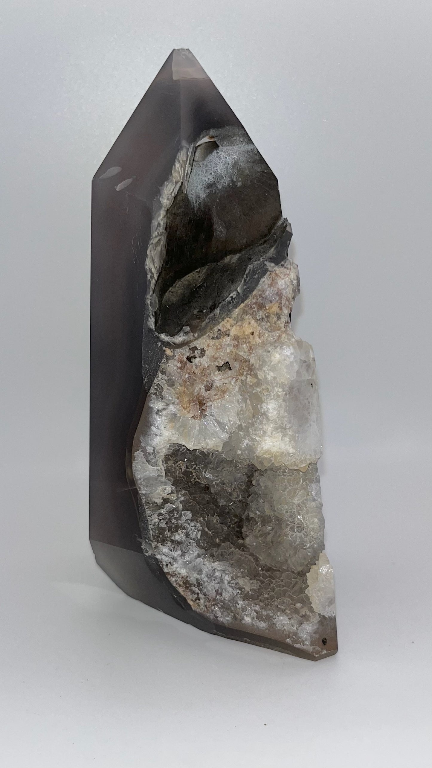 Natural Druzy Agate Towers