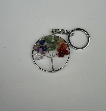7 Chakra Tree of Life Keychain