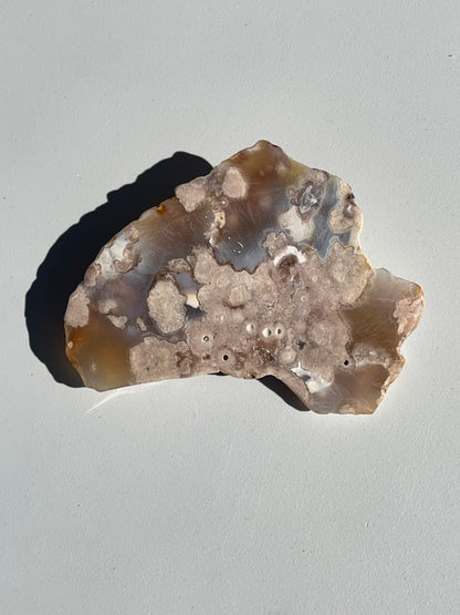 Pink Amethyst and Flower Agate Slabs