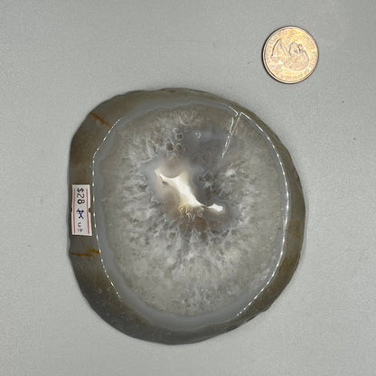 Blue Agate slices small, real crystal