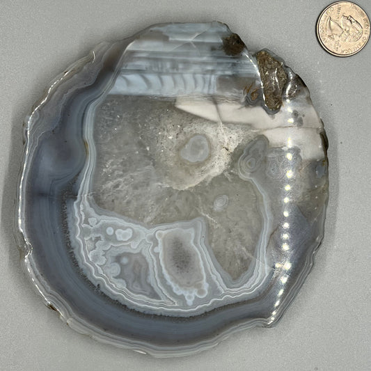 Blue Agate slices, Real Crystal
