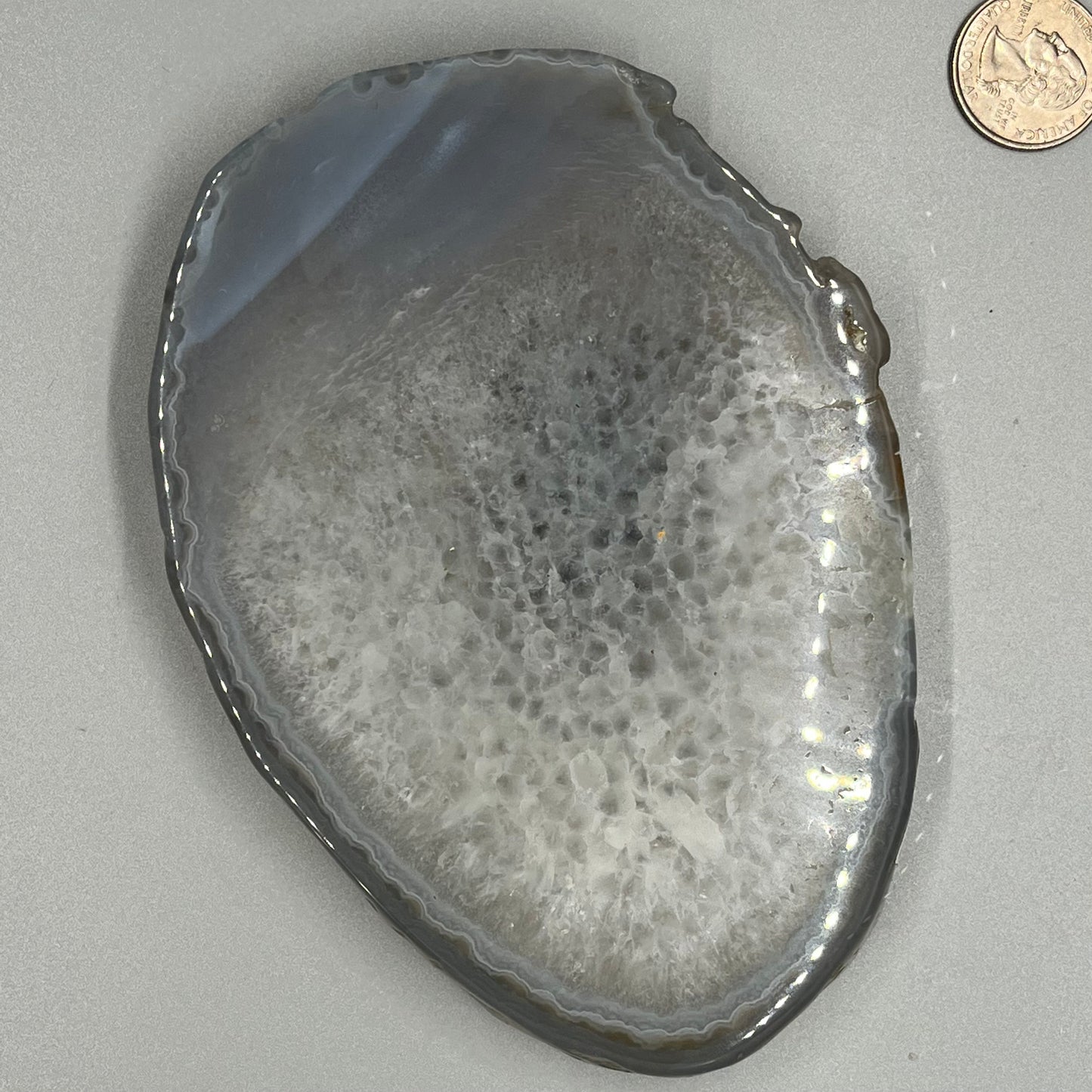 Blue Agate slices, Real Crystal