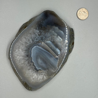Blue Agate slices, Real Crystal