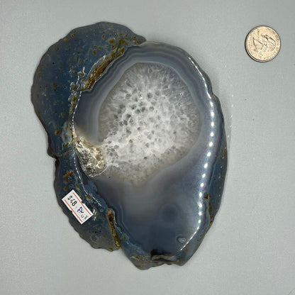 Blue Agate slices, Real Crystal