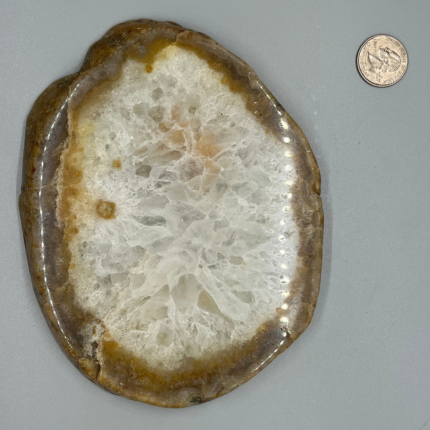 Blue Agate slices, Real Crystal
