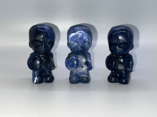 Captain America Carving in Sodalite