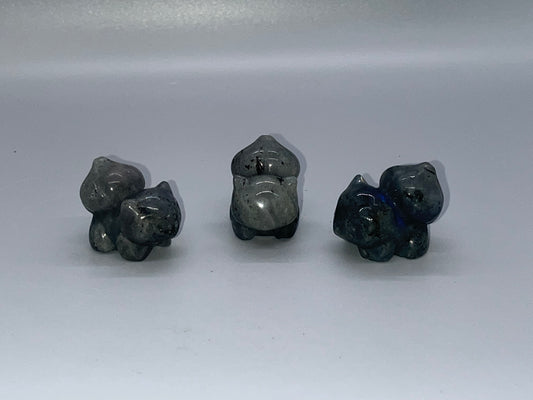 Labradorite Bulbasaur Carving