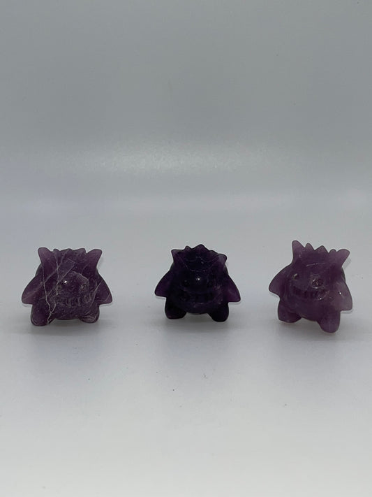 Real Amethyst Amethyst Gengar Carvings