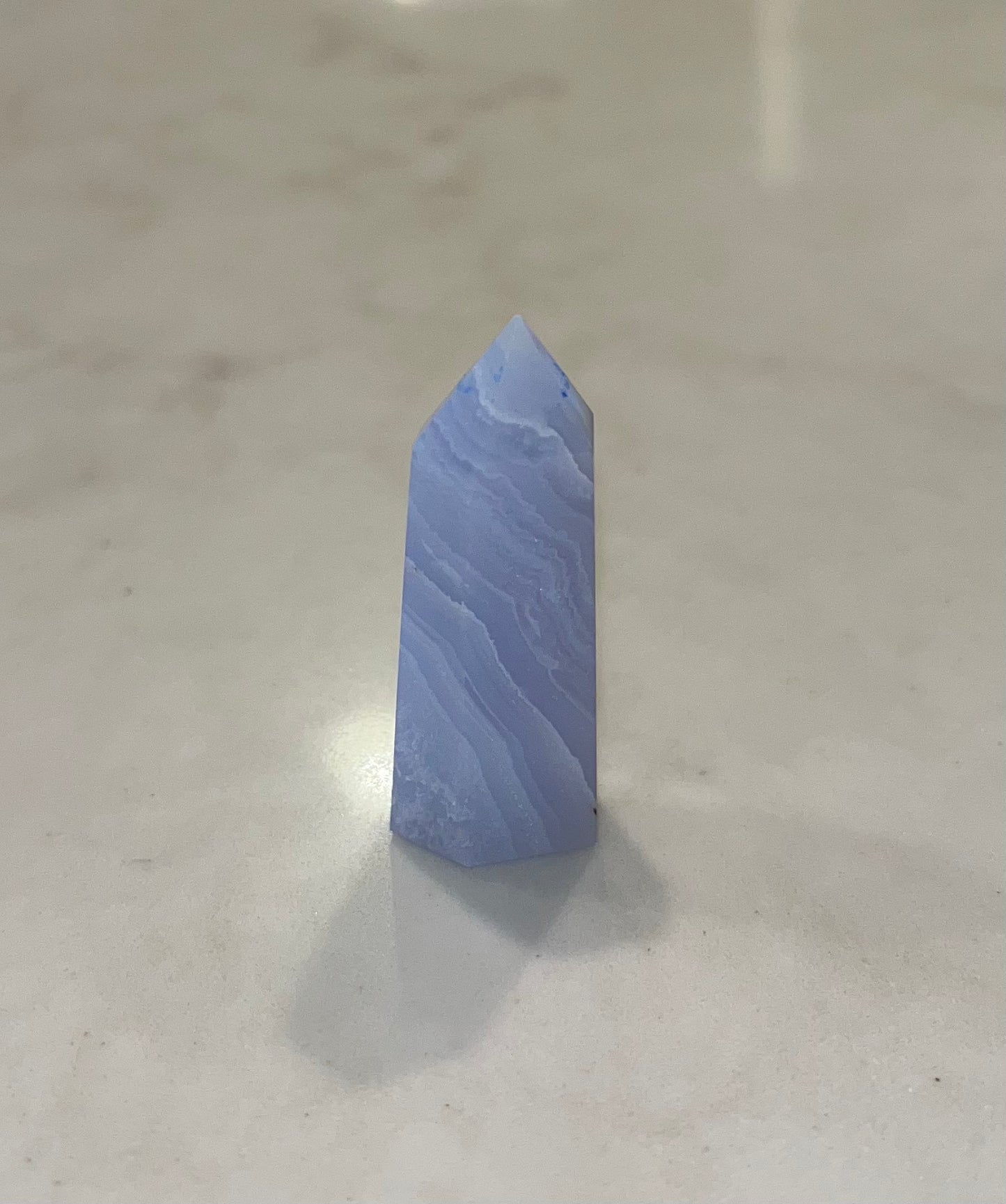 Blue Lace Agate Towers, Very High Quality! Real Crystal