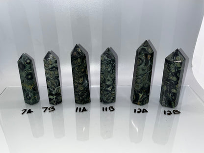 Kambaba Jasper Towers, Approx 3 inches