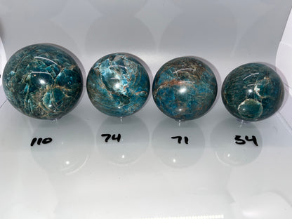 Blue Apatite Spheres