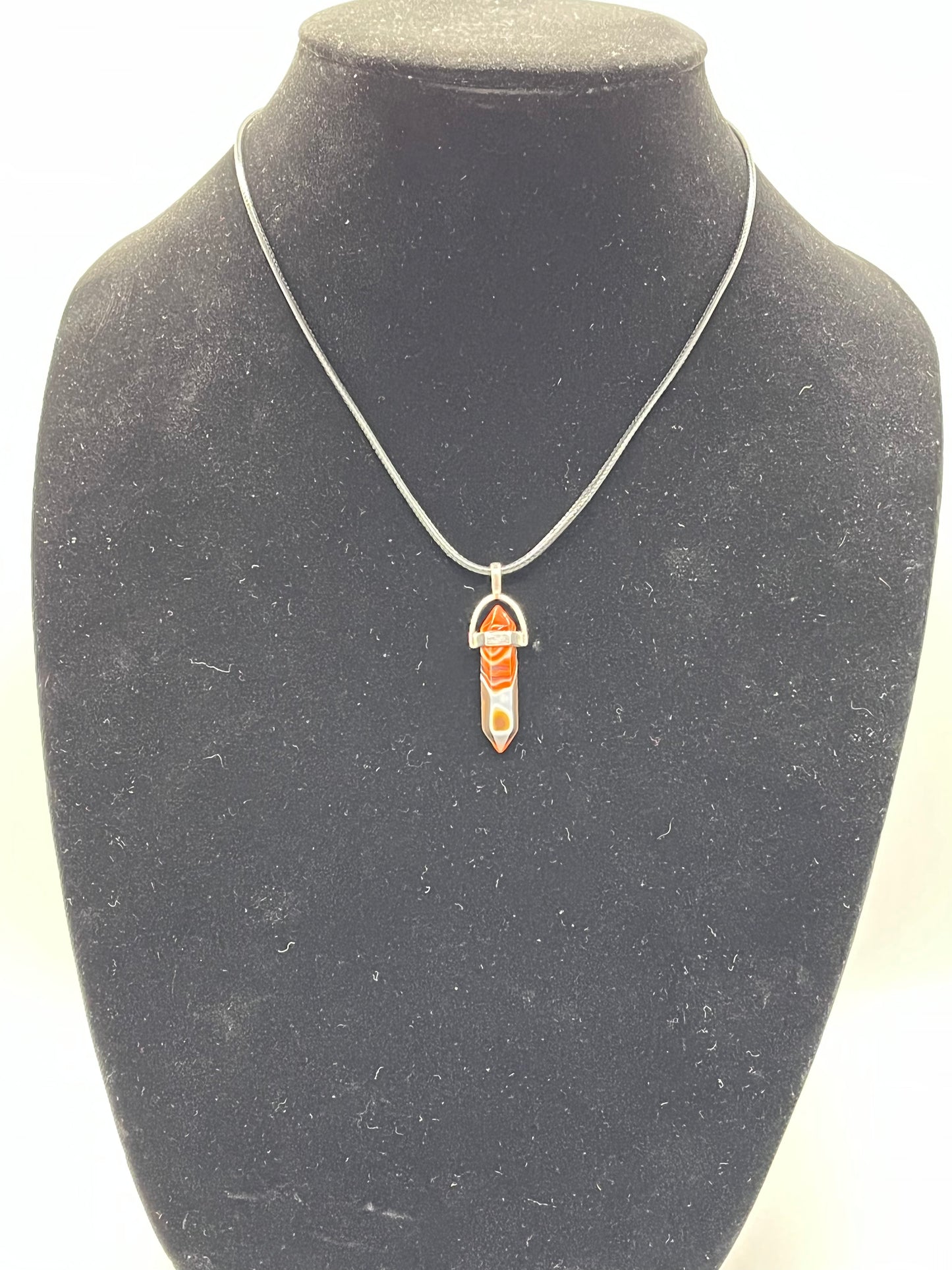 Carnelian Agate Pendant Necklace